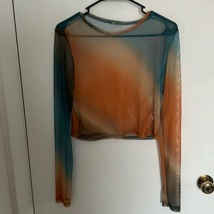 Ombré Mesh Crop